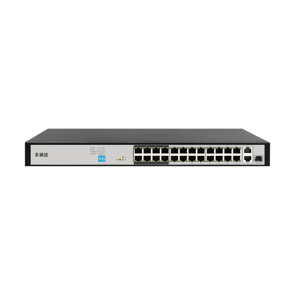 AI6024 24口 100M AI PoE 交换机(千兆上行)产品图 1